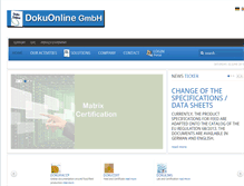Tablet Screenshot of dokuonline.com